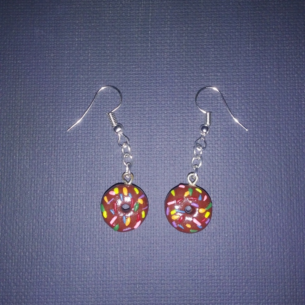Polymer Clay Donut Earrings